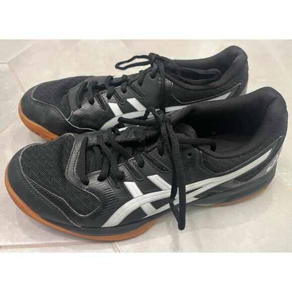 ASICS Womens Size 8 Gel-Rocket Turf Shoes Black Good Condition - Picture 4 of 7